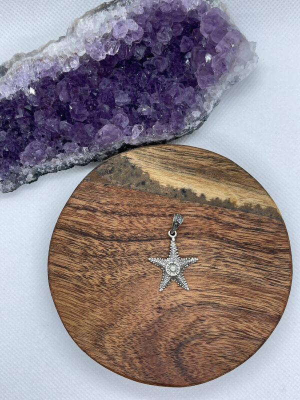 Starfish Sterling Silver Pendant - Medium