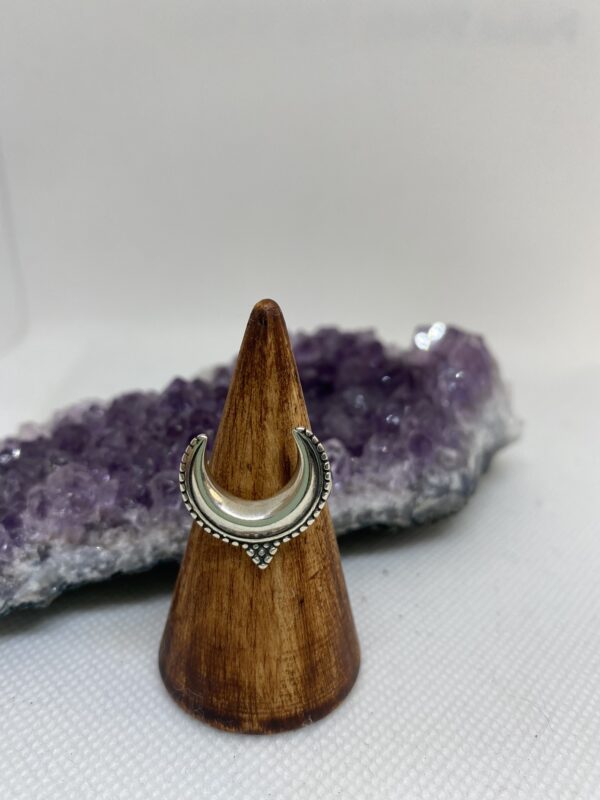 Celestial Moon Sterling Silver Ring