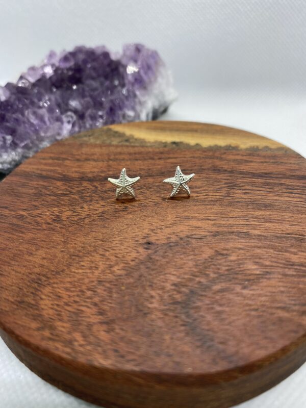 Starfish Sterling Silver Stud Earrings