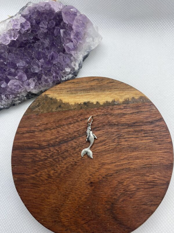 Mermaid Sterling Silver Pendant - Small