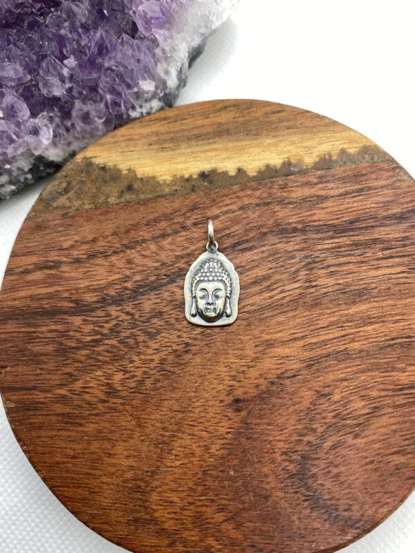 Buda Bali Plaque Sterling Silver Pendant