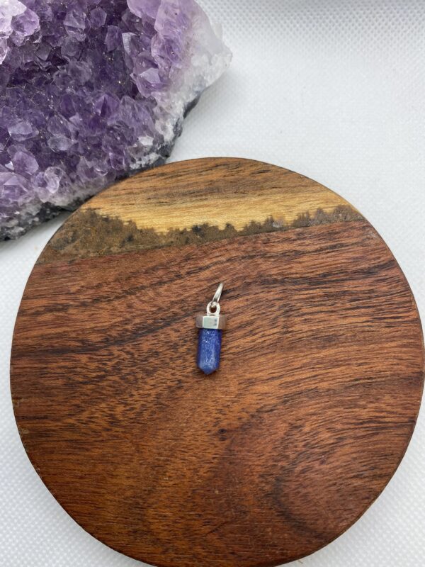 Crystal Sodalite Sterling Silver Pendant Small 1cm