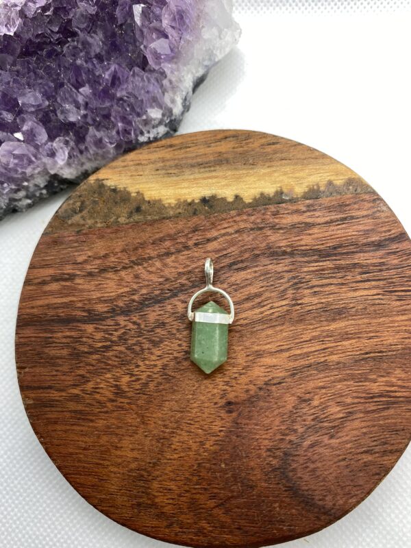 Crystal Green Quartz Sterling Silver Pendant Small 2cm