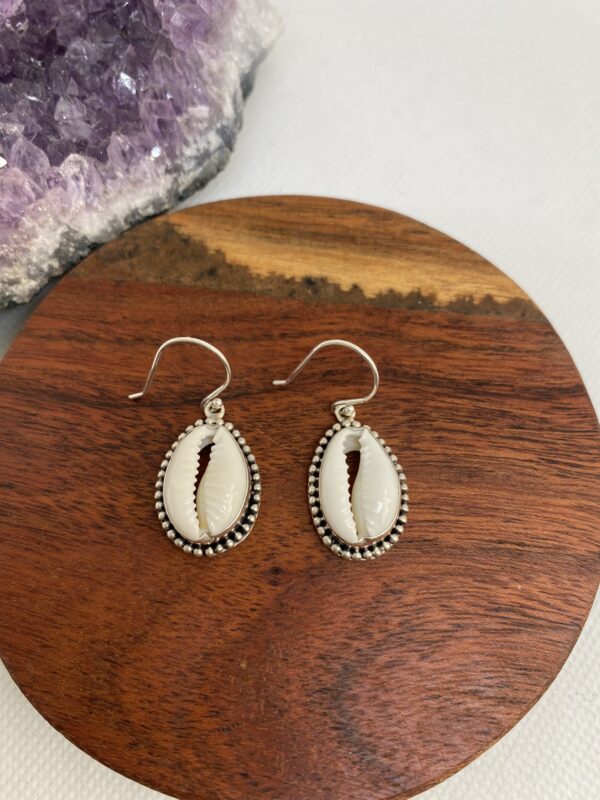 Shell Drop Sterling Silver Earrings