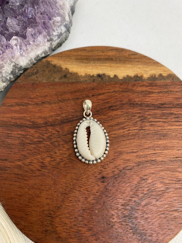 Shell Rare Bali Style Sterling Silver Pendant