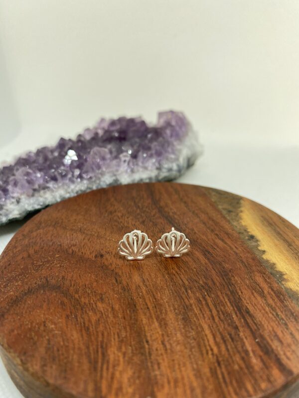 Shells Stud Sterling Silver Earrings