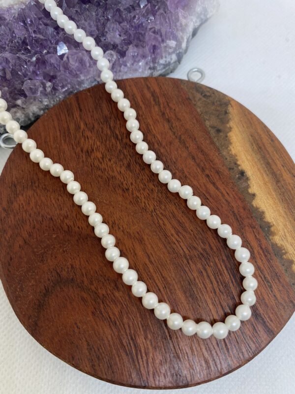 Pearl Shell Sterling Silver Choker 40cm