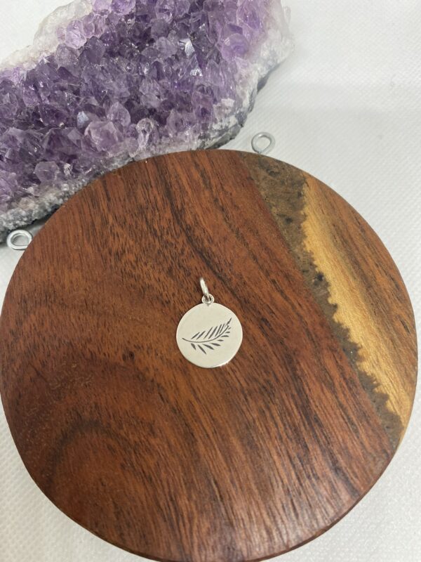 New Zealand Leaf Medal Sterling Silver Pendant